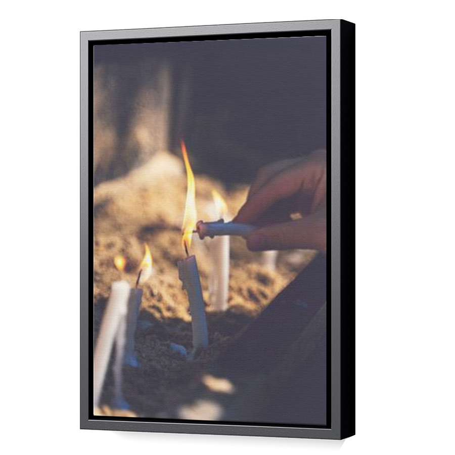 Thumbnail for Canvas - Black Floating Frame