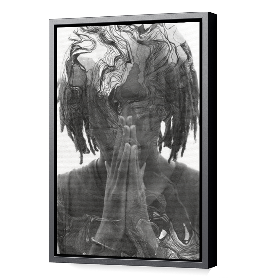 Thumbnail for Canvas - Black Floating Frame