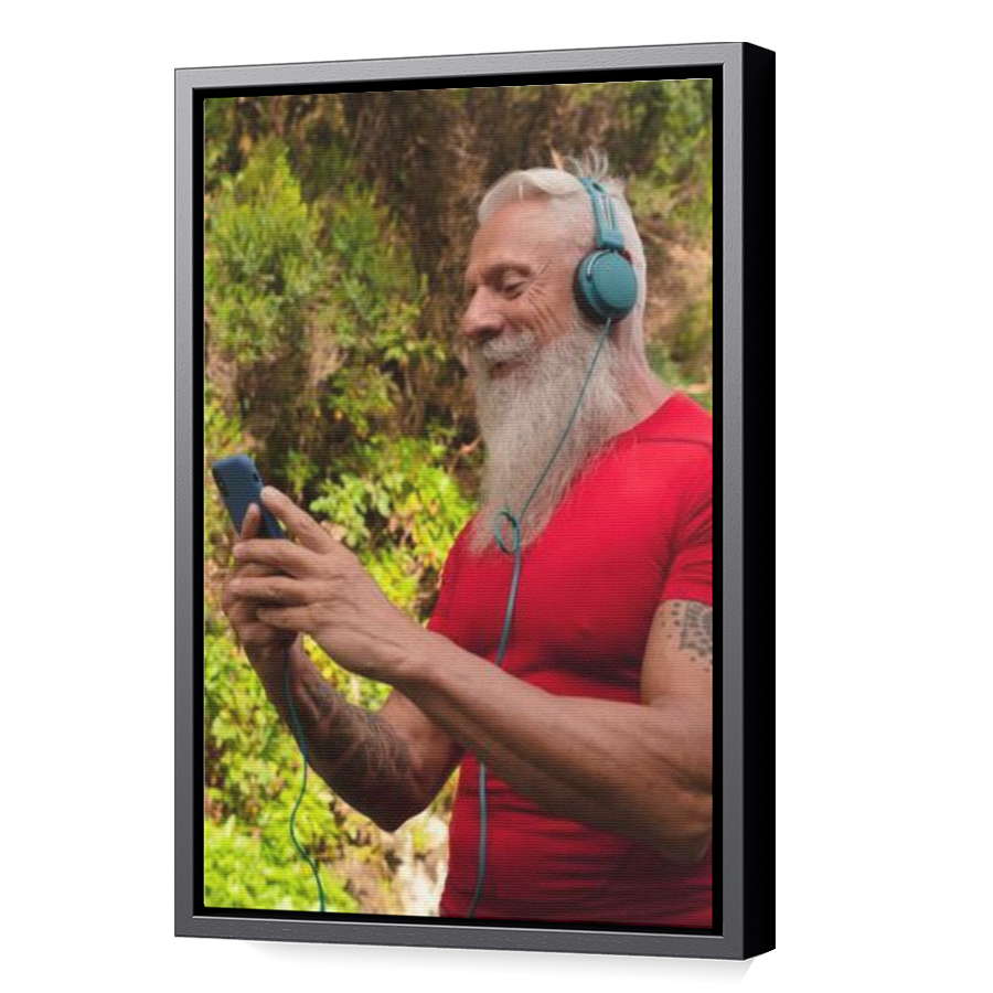 Thumbnail for Canvas - Black Floating Frame