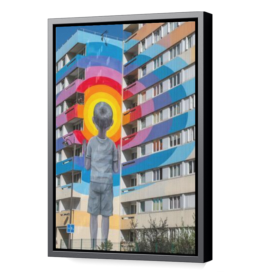 Thumbnail for Canvas - Black Floating Frame