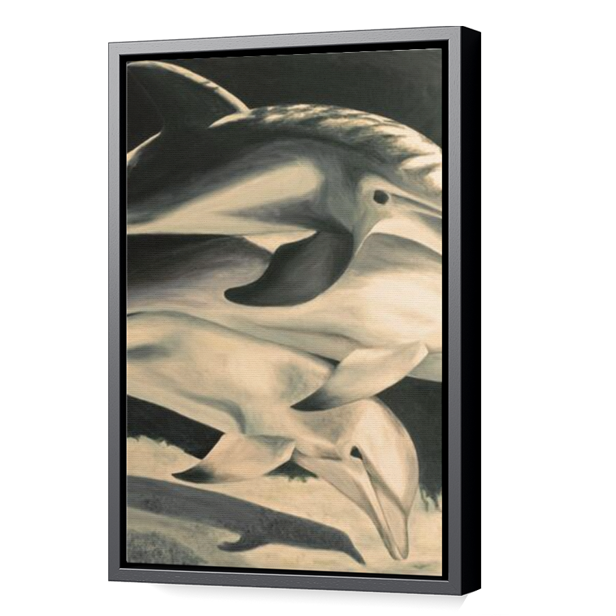 Thumbnail for Canvas - Black Floating Frame