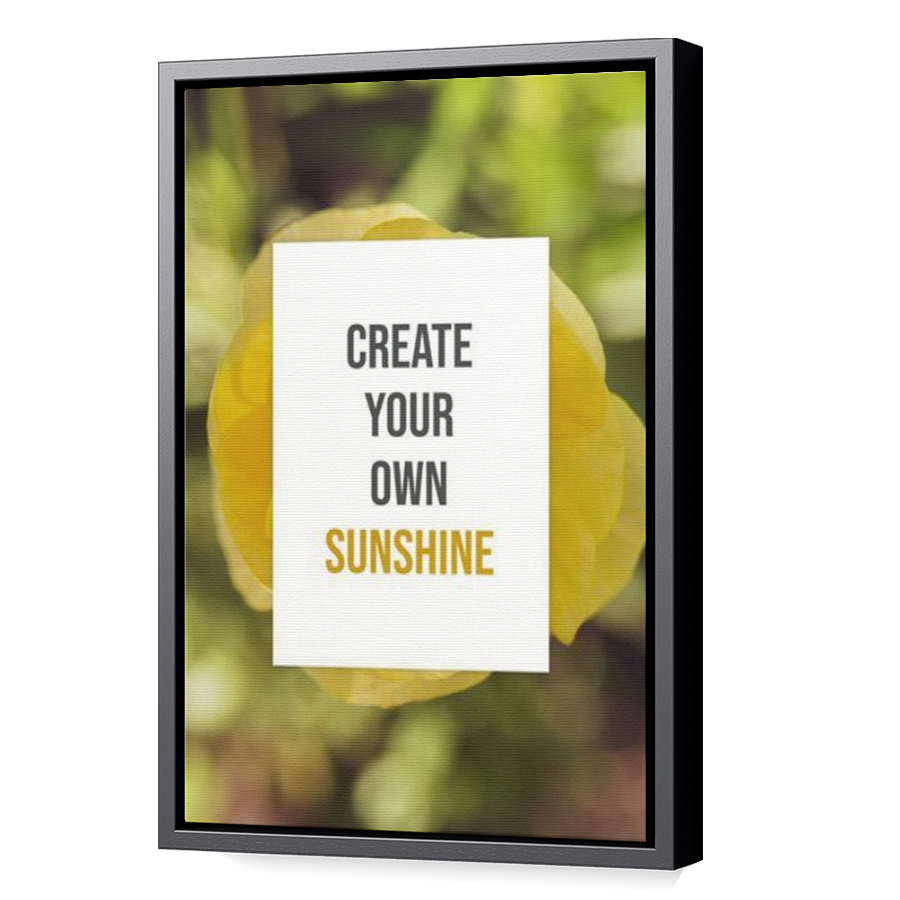Thumbnail for Canvas - Black Floating Frame