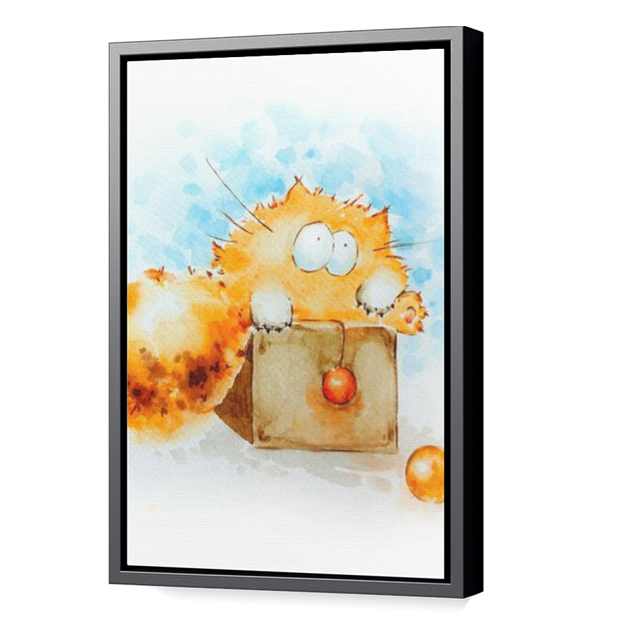 Thumbnail for Canvas - Black Floating Frame