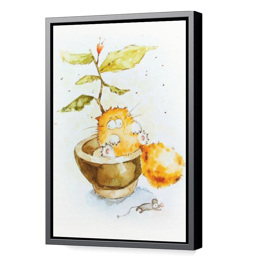 Thumbnail for Canvas - Black Floating Frame
