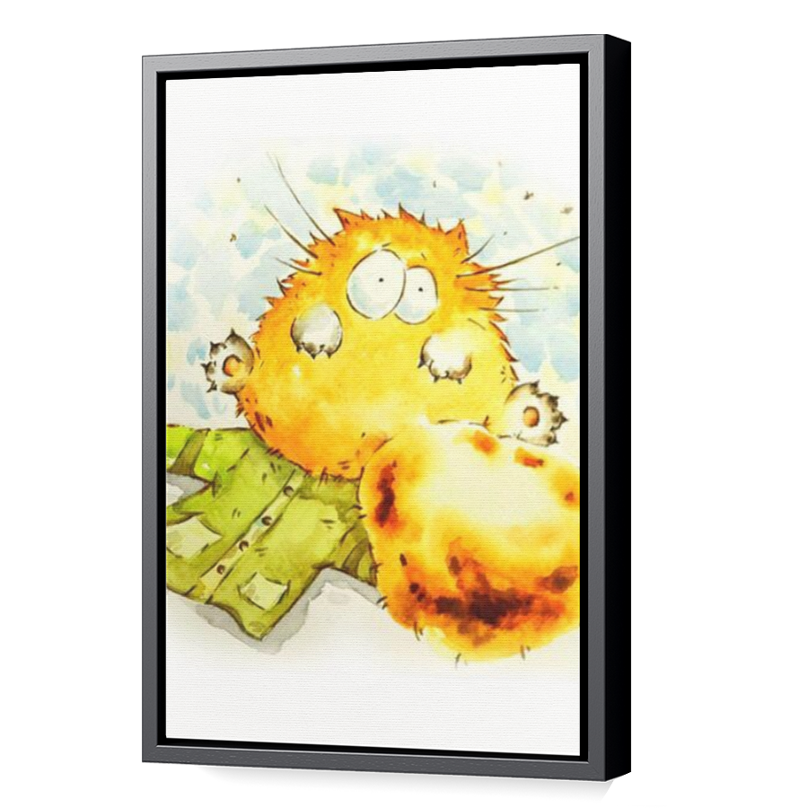 Thumbnail for Canvas - Black Floating Frame