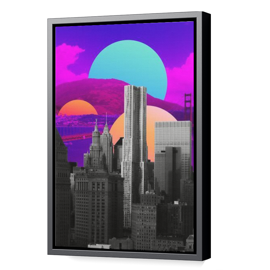 Thumbnail for Canvas - Black Floating Frame