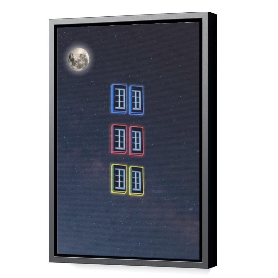 Thumbnail for Canvas - Black Floating Frame
