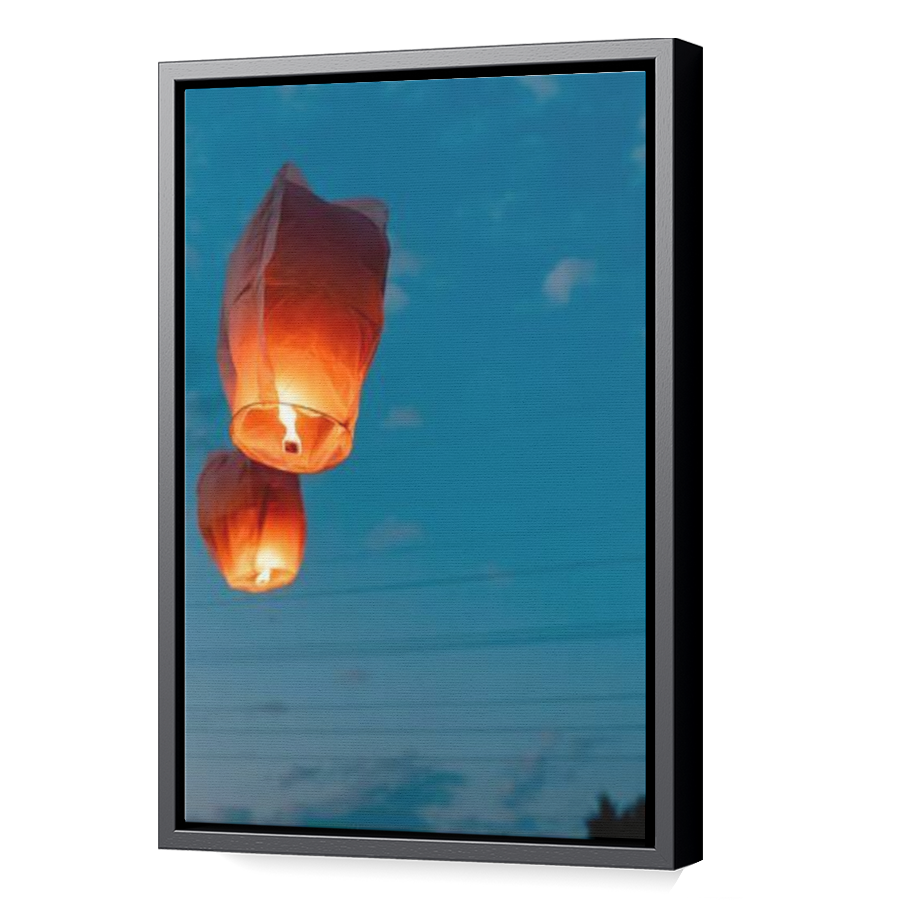 Thumbnail for Canvas - Black Floating Frame
