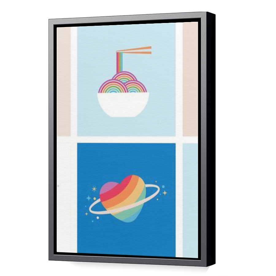 Thumbnail for Canvas - Black Floating Frame