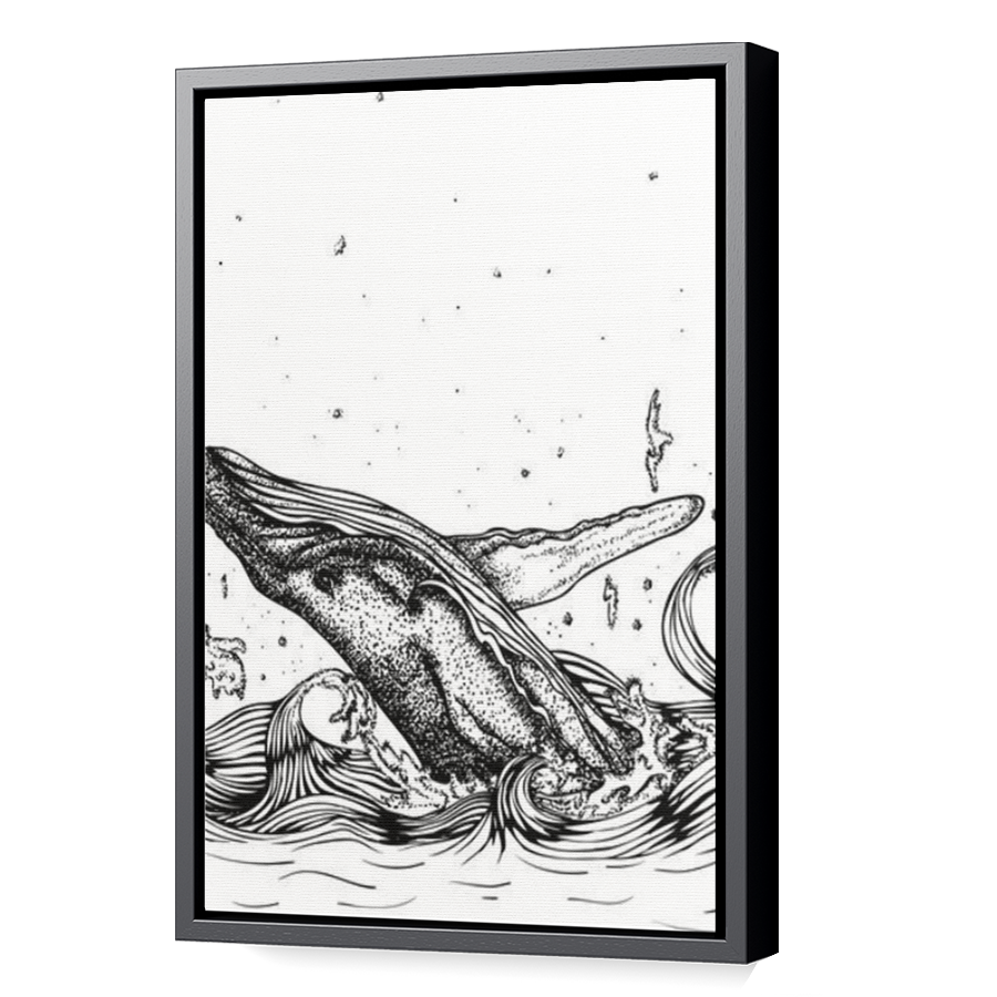 Thumbnail for Canvas - Black Floating Frame