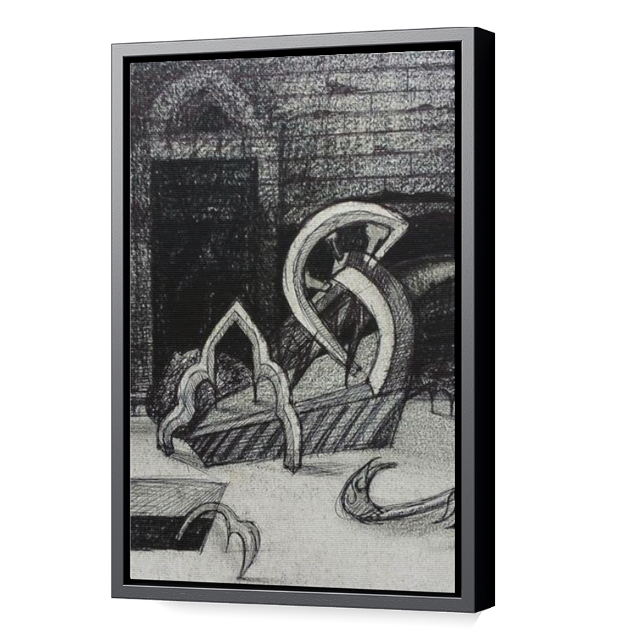 Thumbnail for Canvas - Black Floating Frame