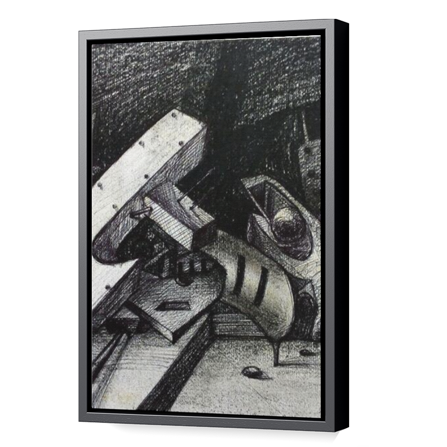 Thumbnail for Canvas - Black Floating Frame