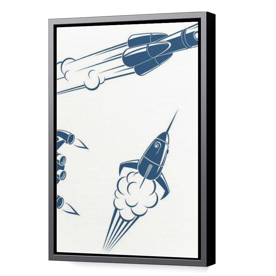 Thumbnail for Canvas - Black Floating Frame