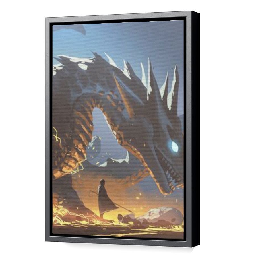 Thumbnail for Canvas - Black Floating Frame