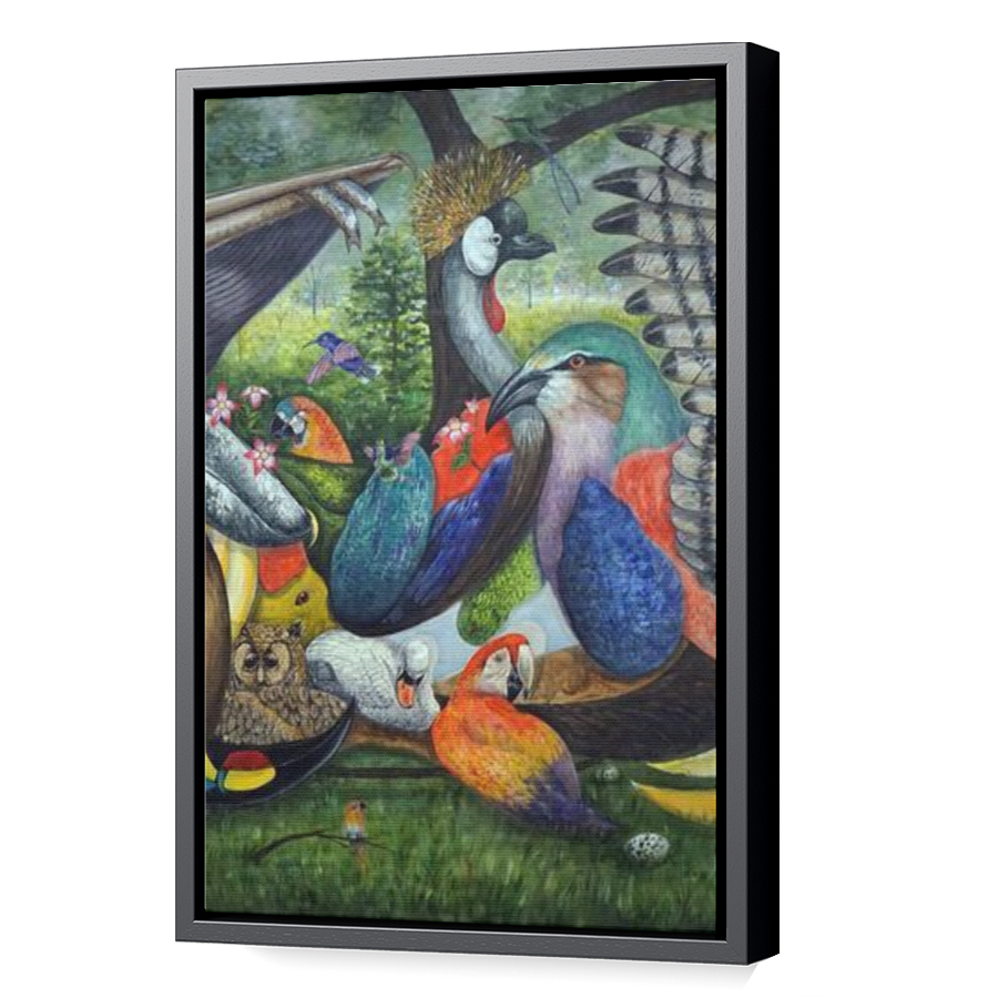 Thumbnail for Canvas - Black Floating Frame