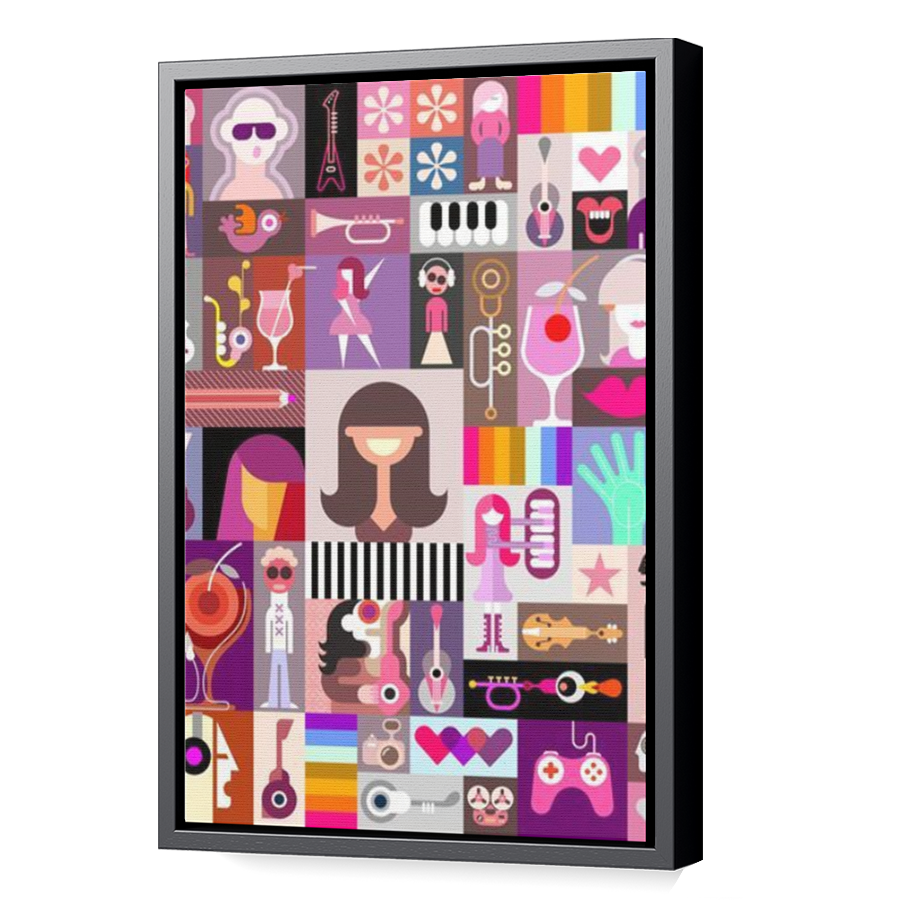 Thumbnail for Canvas - Black Floating Frame