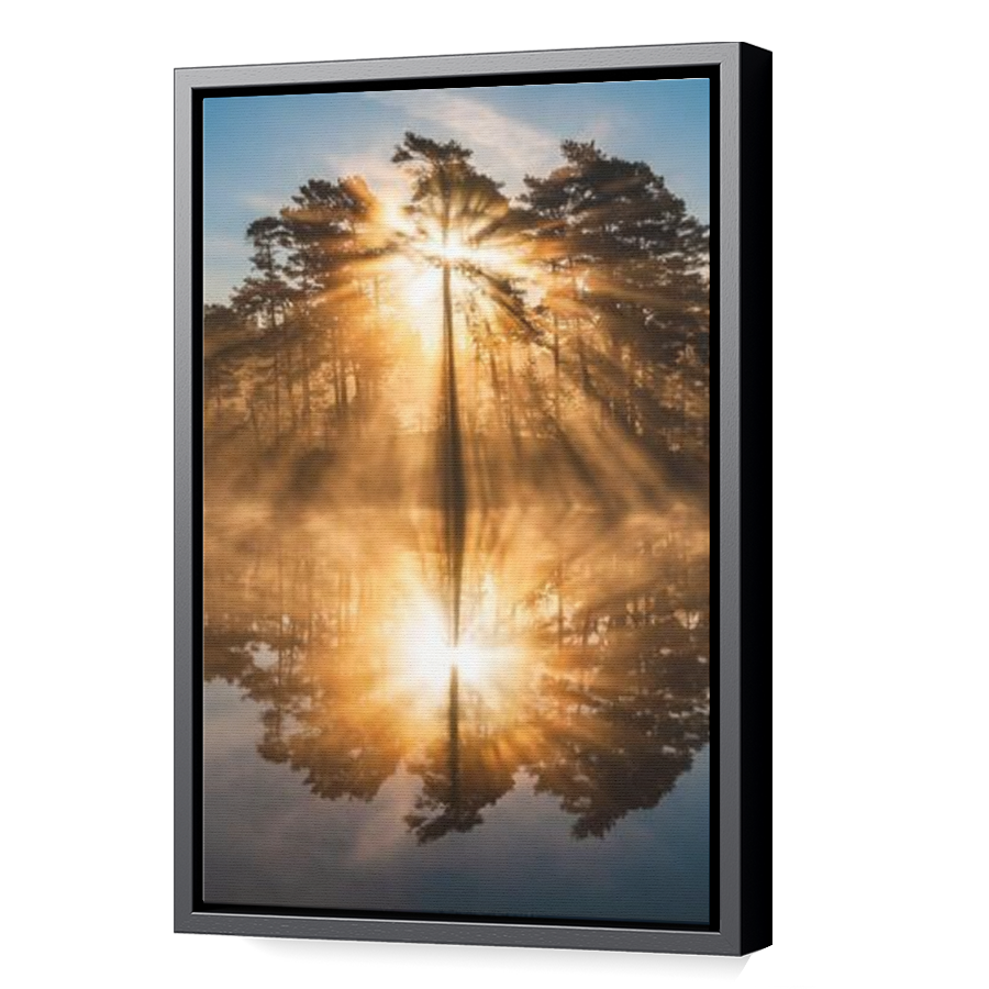 Thumbnail for Canvas - Black Floating Frame