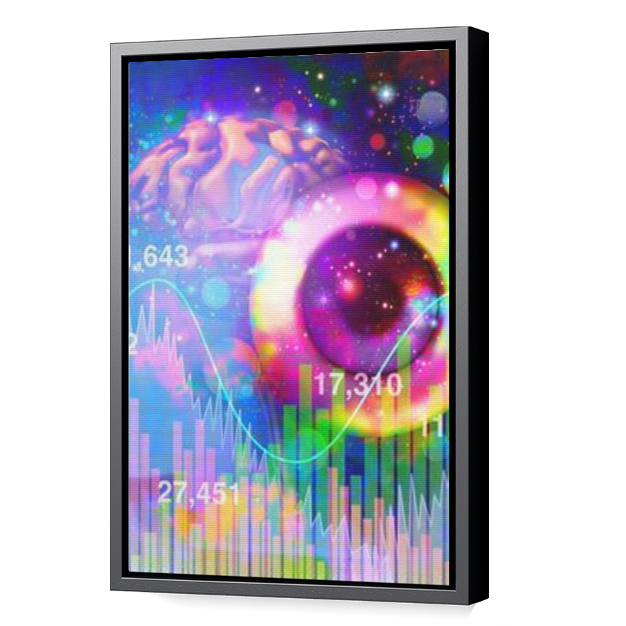 Thumbnail for Canvas - Black Floating Frame