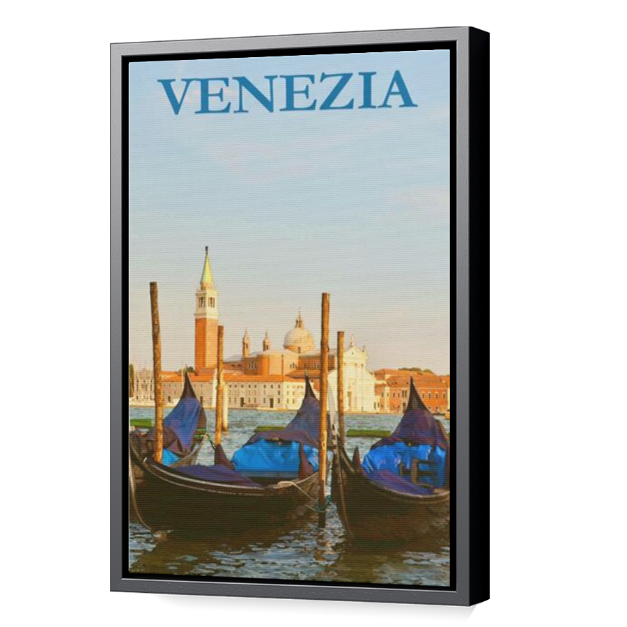 Thumbnail for Canvas - Black Floating Frame