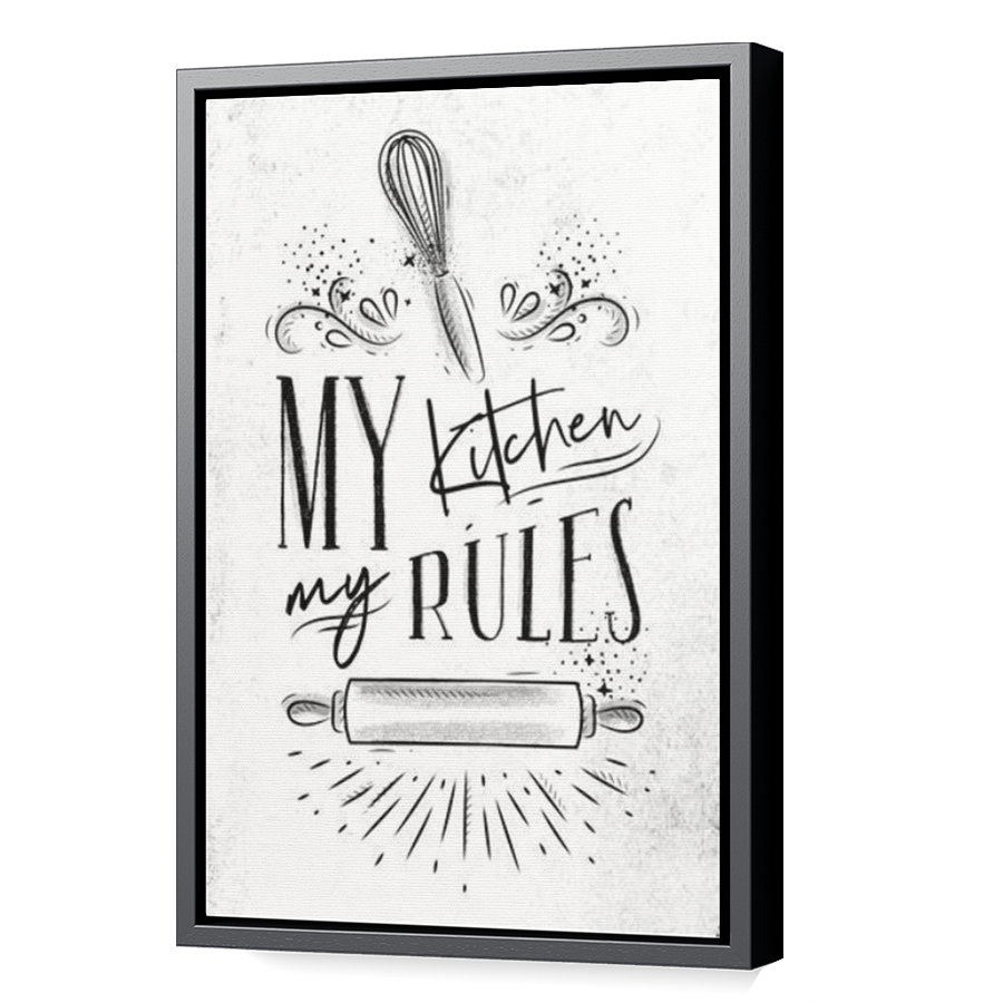 Thumbnail for Canvas - Black Floating Frame