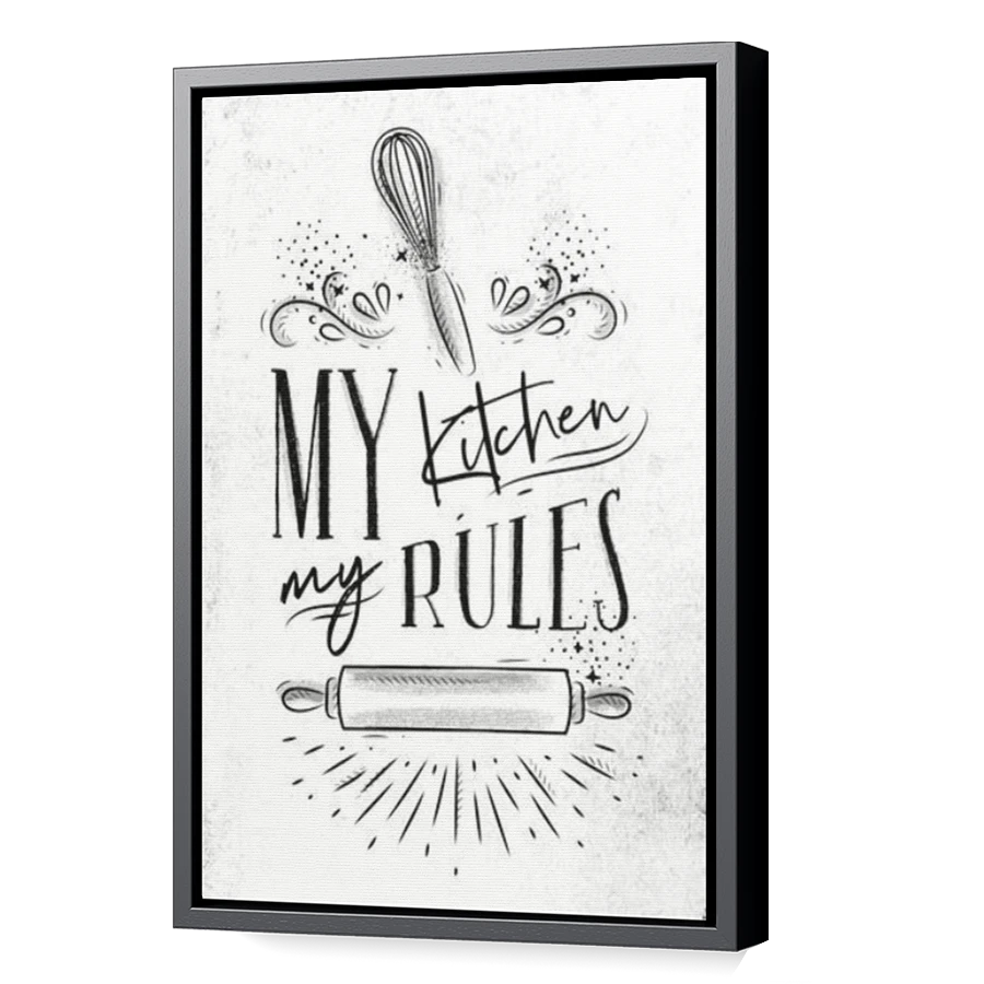 Thumbnail for Canvas - Black Floating Frame