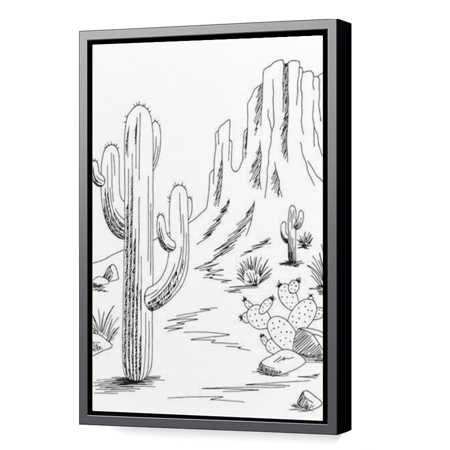 Thumbnail for Canvas - Black Floating Frame