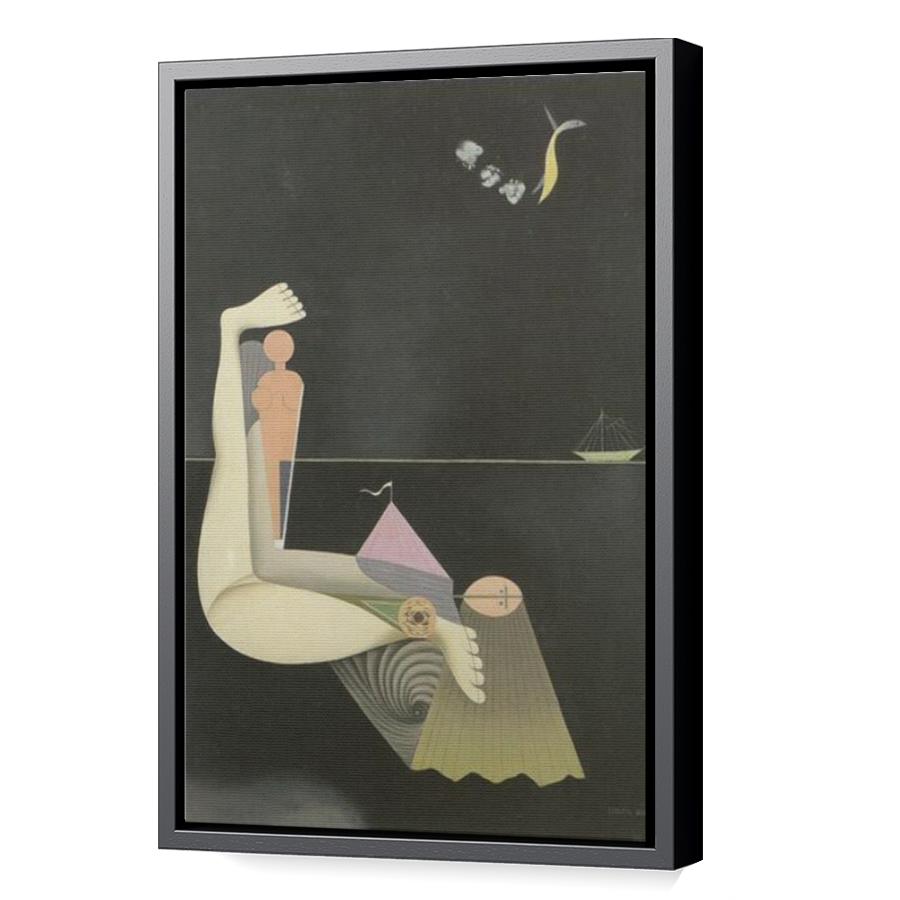 Thumbnail for Canvas - Black Floating Frame