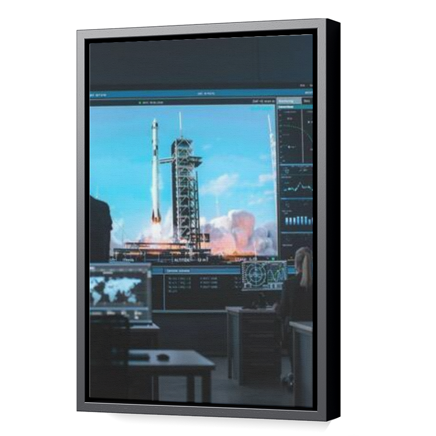 Thumbnail for Canvas - Black Floating Frame