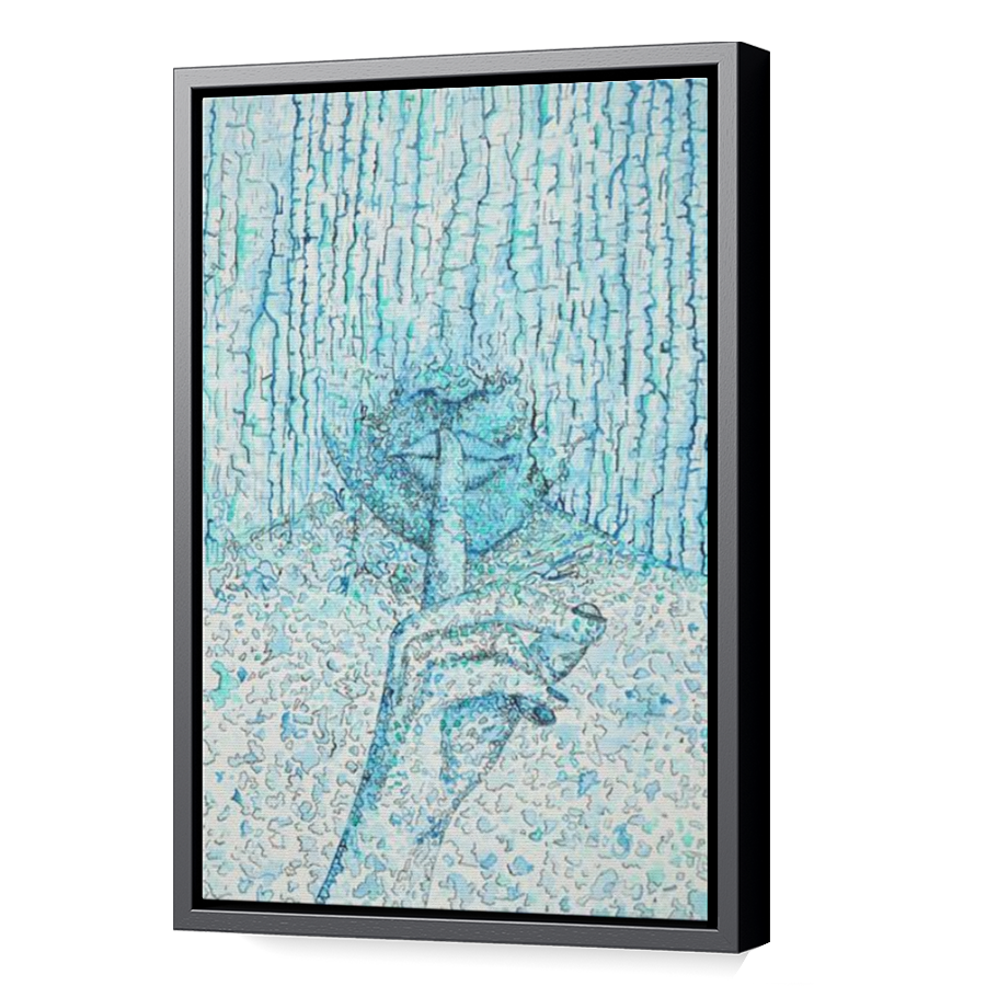 Thumbnail for Canvas - Black Floating Frame