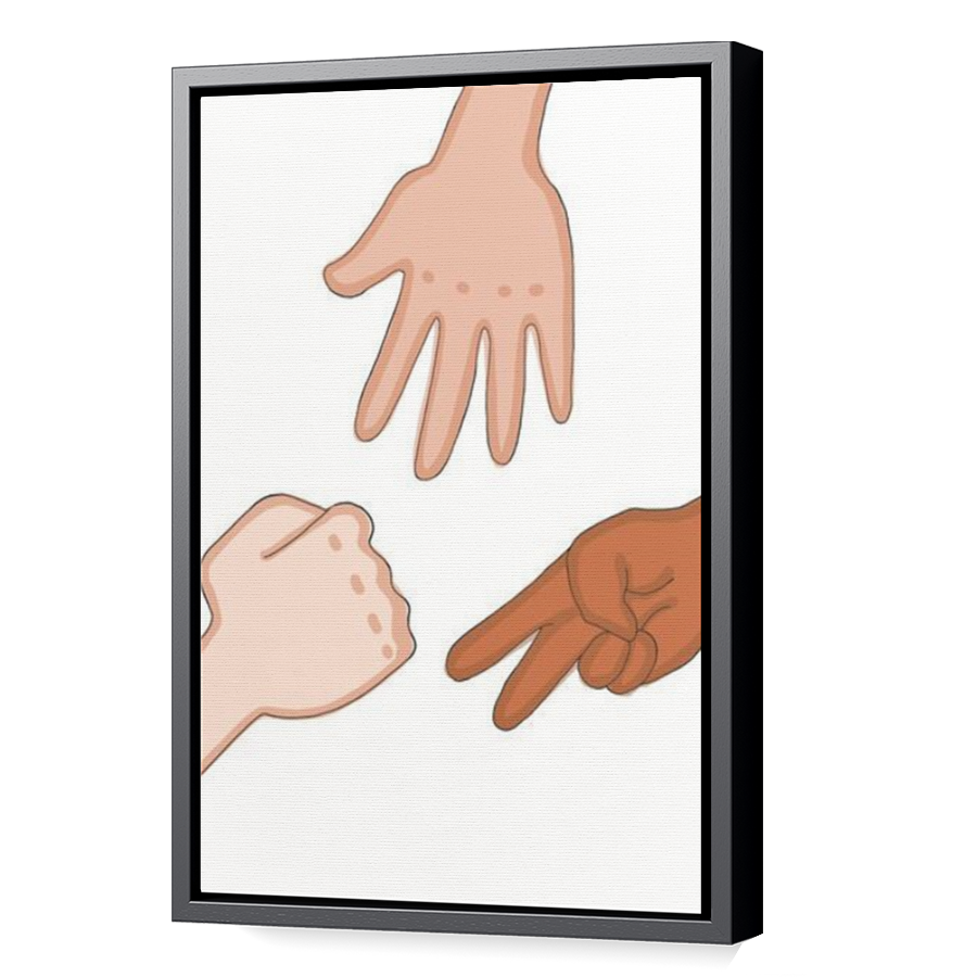 Thumbnail for Canvas - Black Floating Frame
