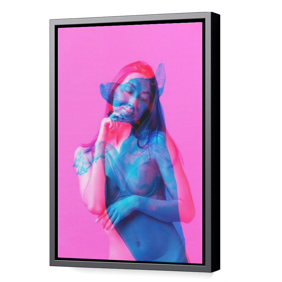 Thumbnail for Canvas - Black Floating Frame