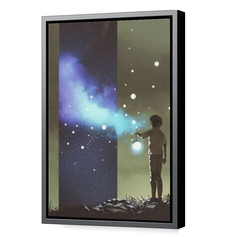 Thumbnail for Canvas - Black Floating Frame