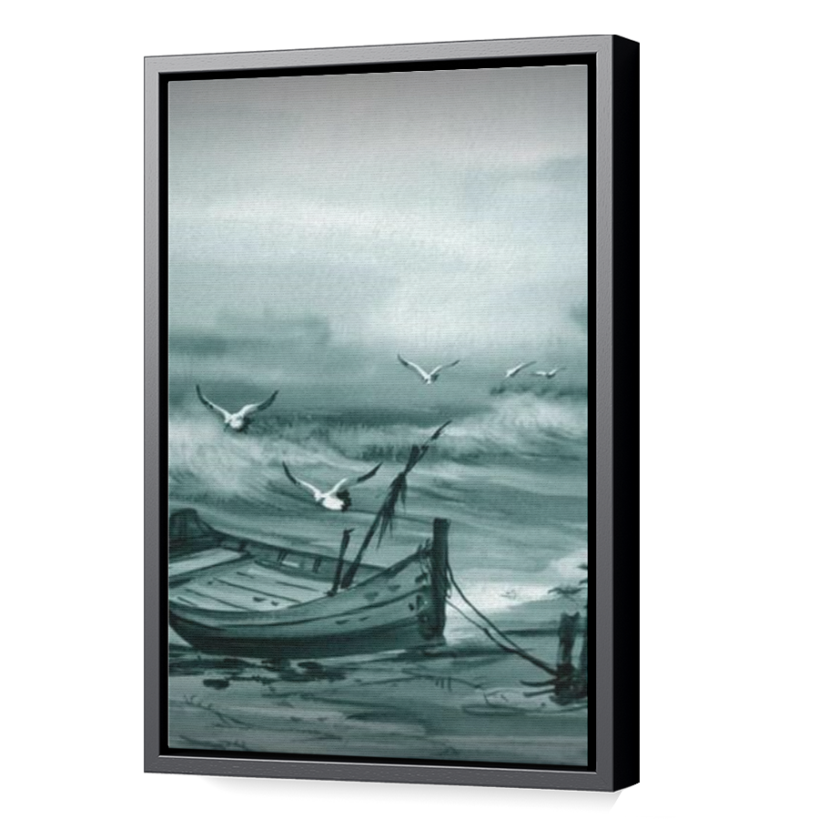 Thumbnail for Canvas - Black Floating Frame
