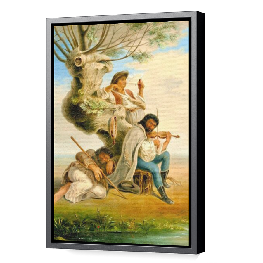Thumbnail for Canvas - Black Floating Frame