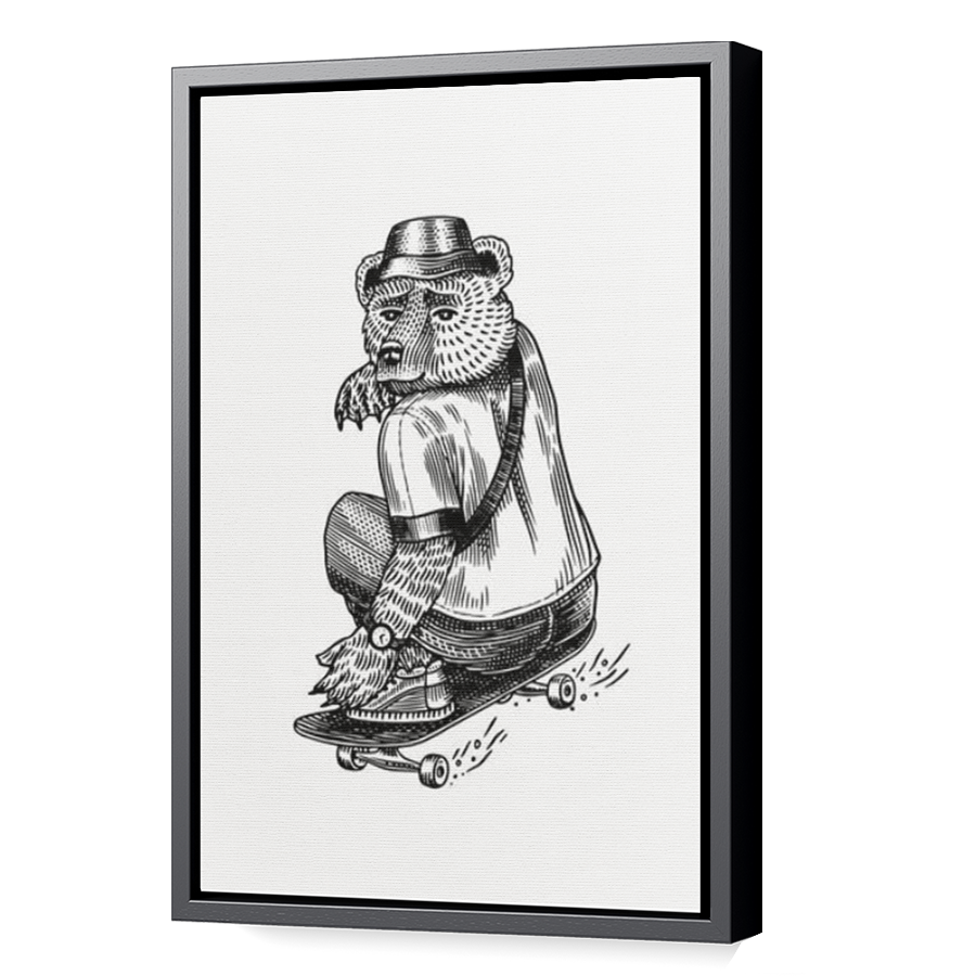 Thumbnail for Canvas - Black Floating Frame