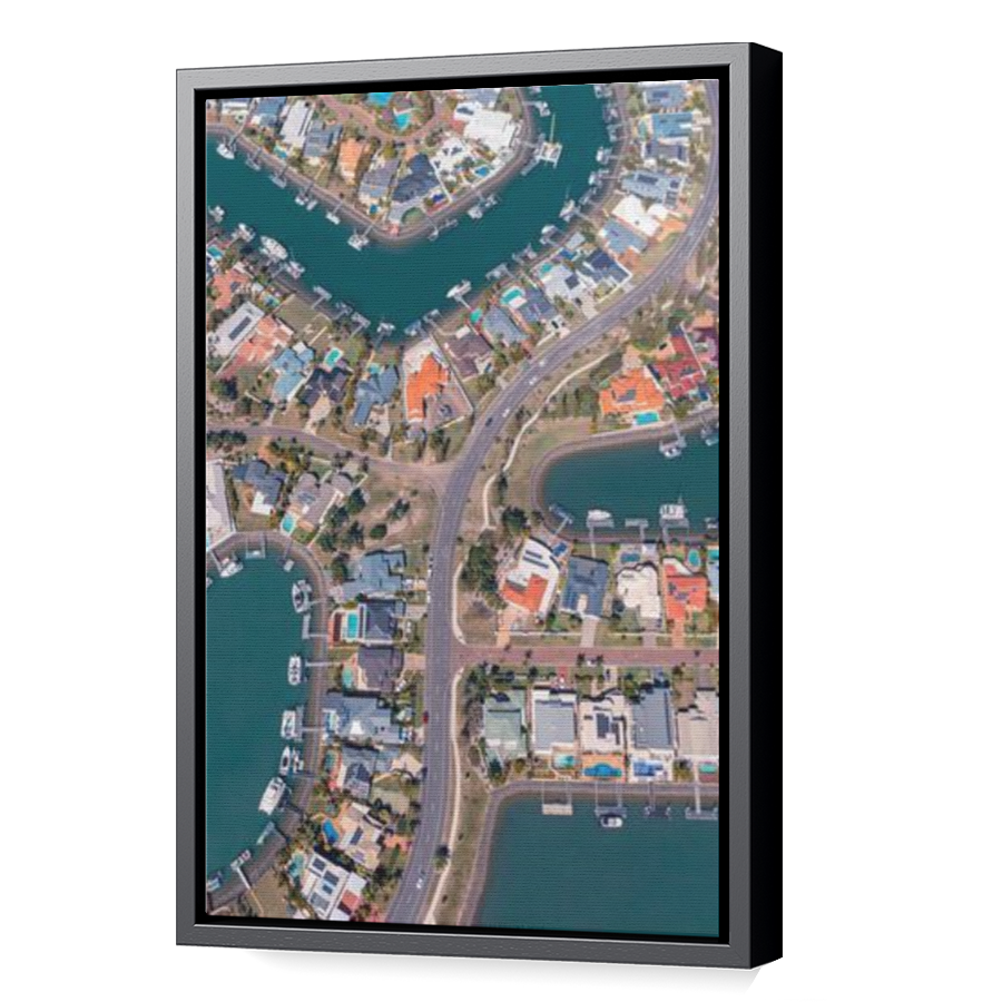 Thumbnail for Canvas - Black Floating Frame