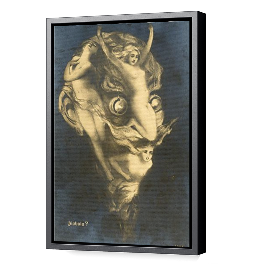 Thumbnail for Canvas - Black Floating Frame