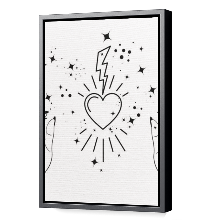 Thumbnail for Canvas - Black Floating Frame