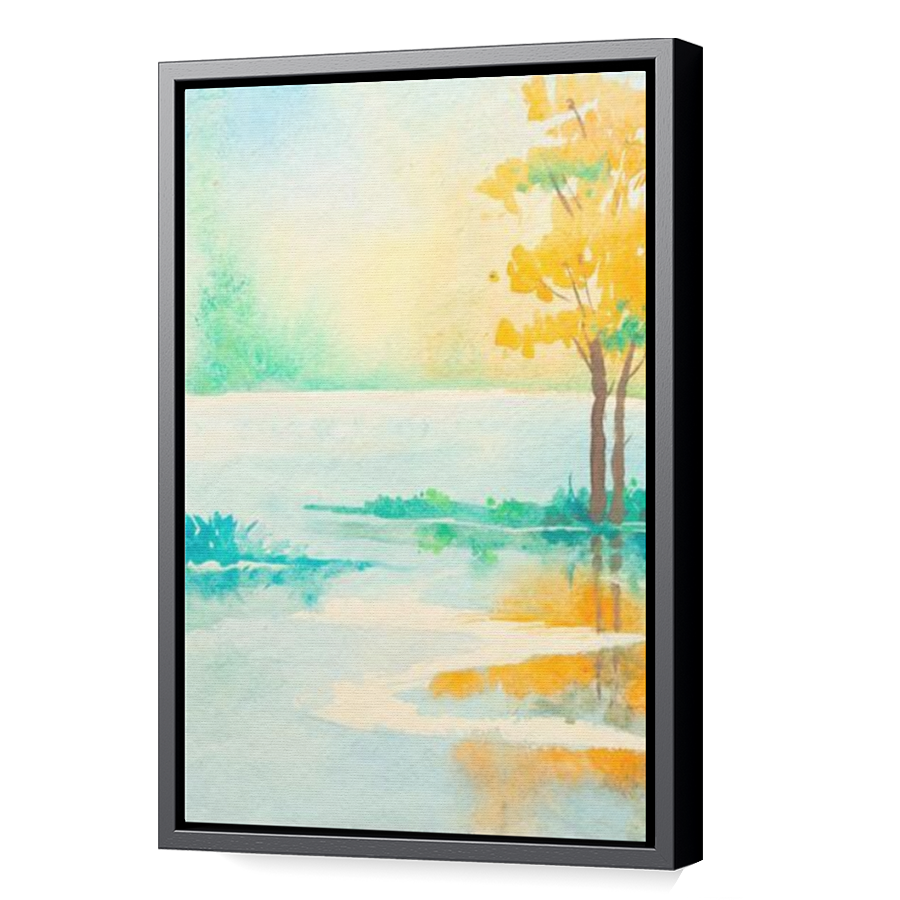 Thumbnail for Canvas - Black Floating Frame