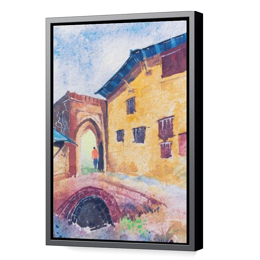 Thumbnail for Canvas - Black Floating Frame