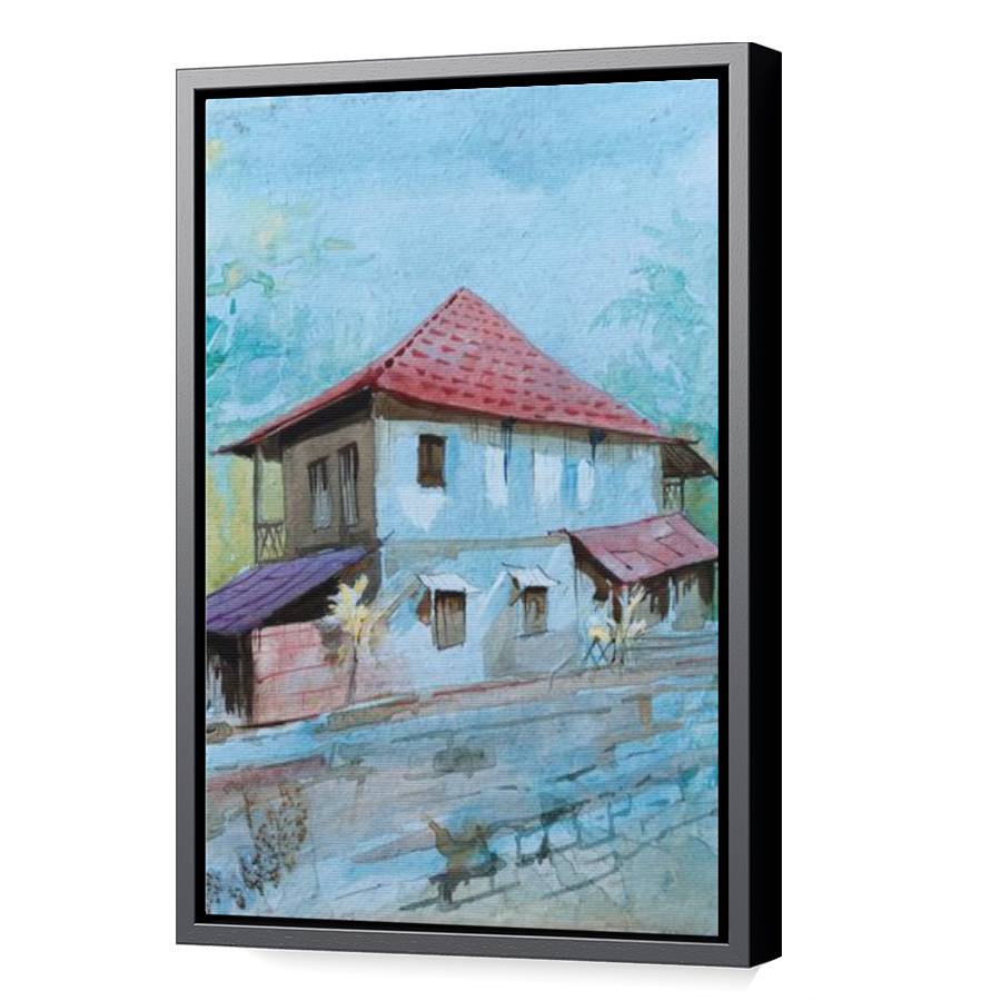 Thumbnail for Canvas - Black Floating Frame