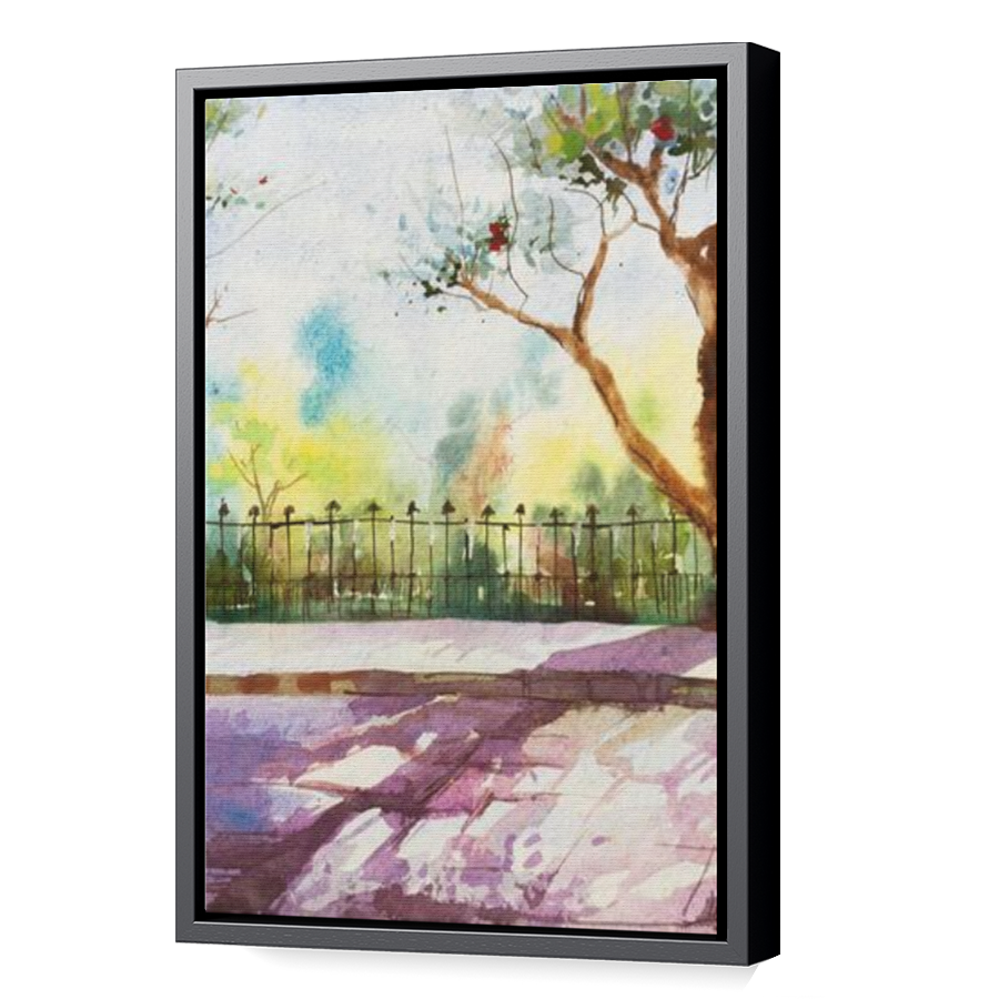 Thumbnail for Canvas - Black Floating Frame
