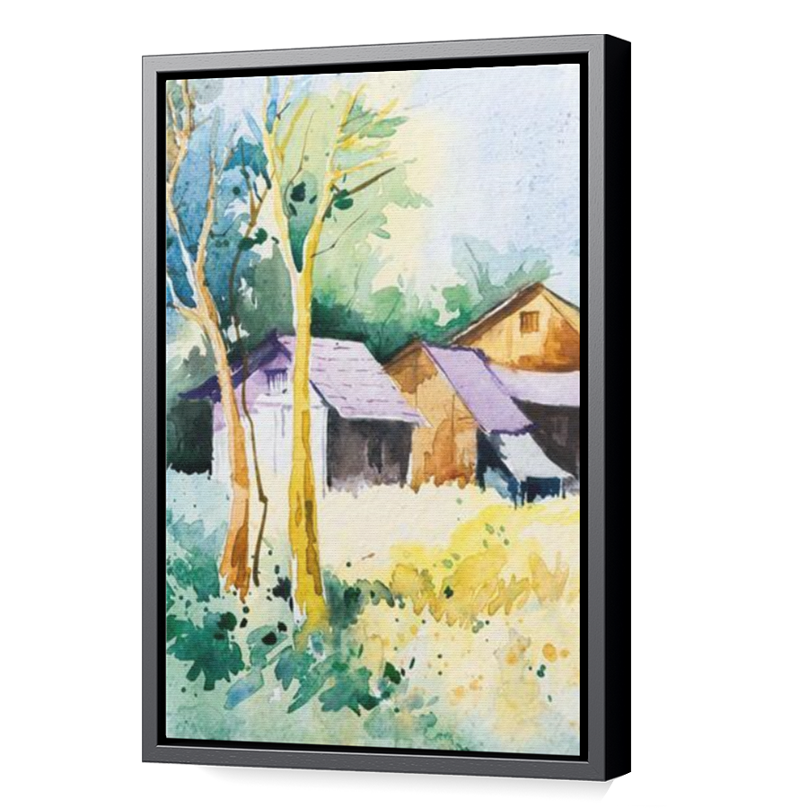 Thumbnail for Canvas - Black Floating Frame