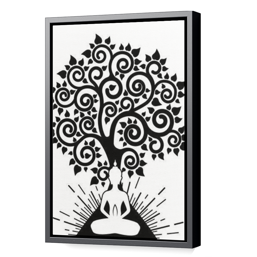 Thumbnail for Canvas - Black Floating Frame