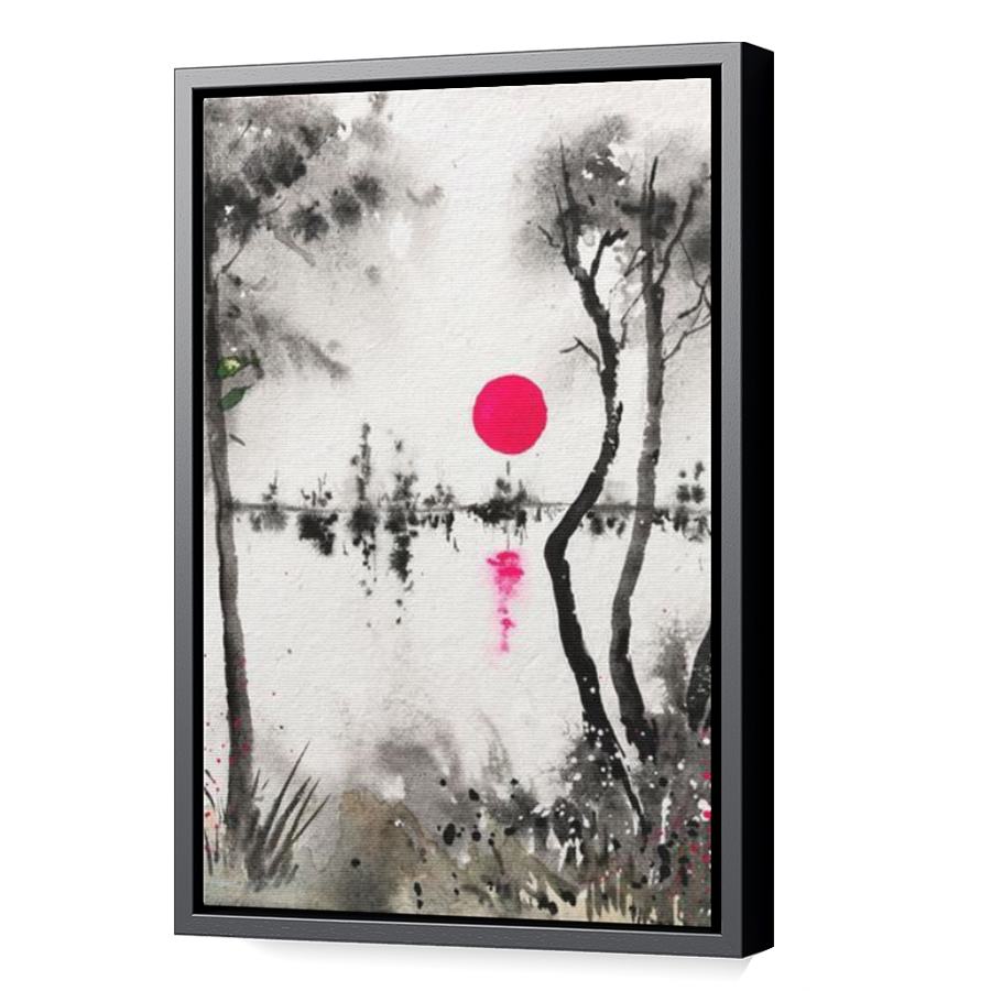 Thumbnail for Canvas - Black Floating Frame
