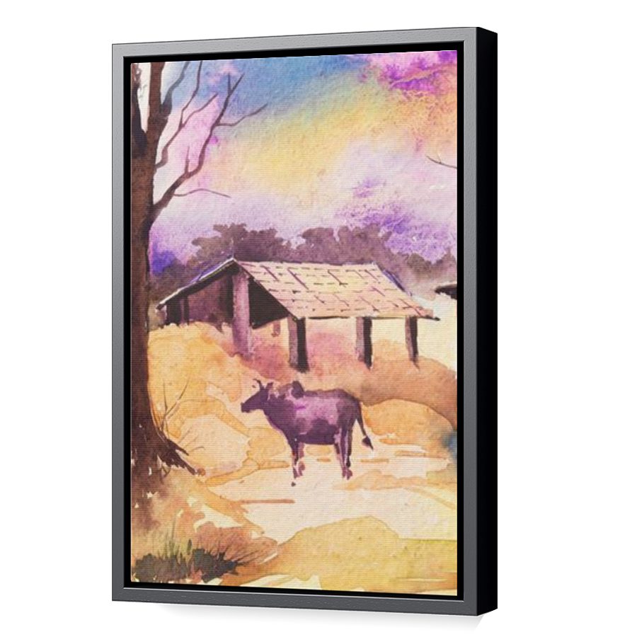 Thumbnail for Canvas - Black Floating Frame