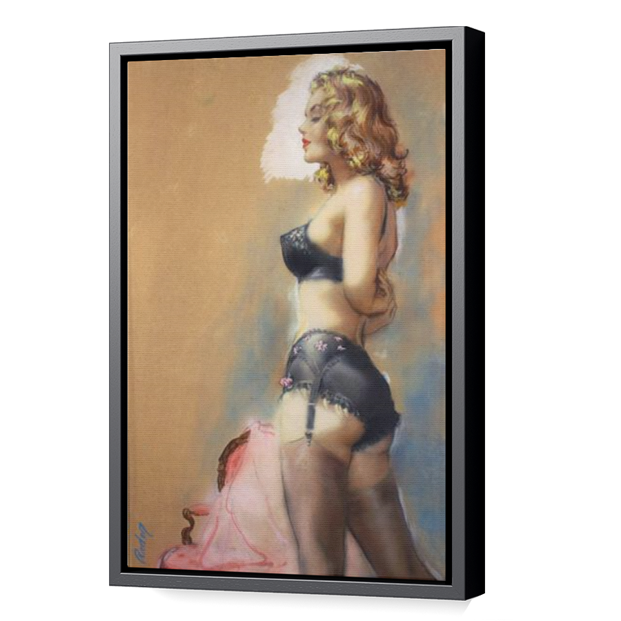 Thumbnail for Canvas - Black Floating Frame