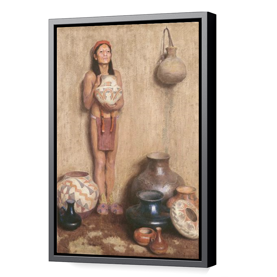 Thumbnail for Canvas - Black Floating Frame