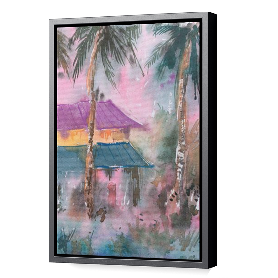 Thumbnail for Canvas - Black Floating Frame