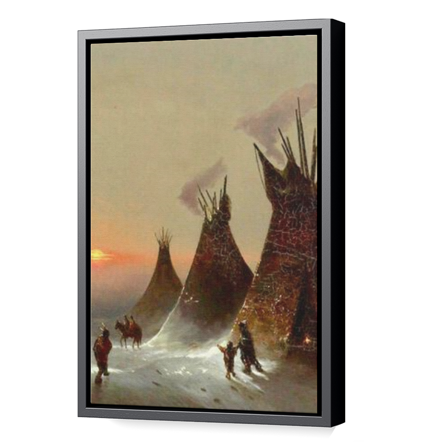 Thumbnail for Canvas - Black Floating Frame